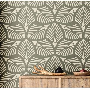 🔥NIB STENCILOGY® / Danube - 23" x 38" XL Wall Stencil, Palm Leaves